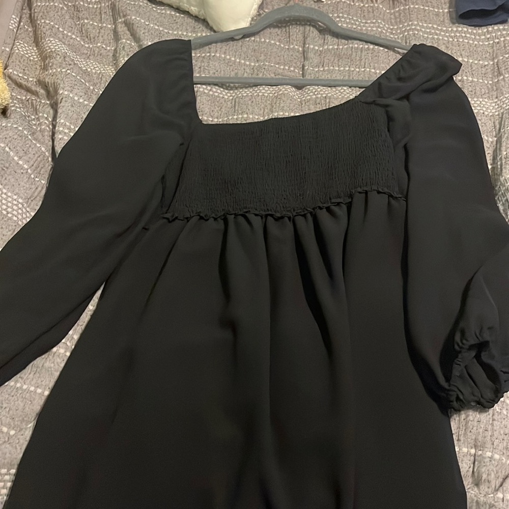 Black flowy dress